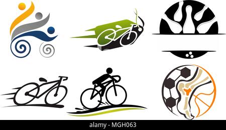 Sport Vector Template Set Stock Vector