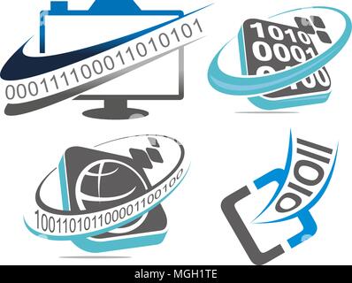 Programming code Global  Set Stock Vector