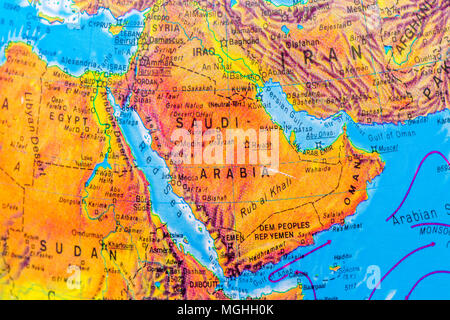 nubian desert physical map