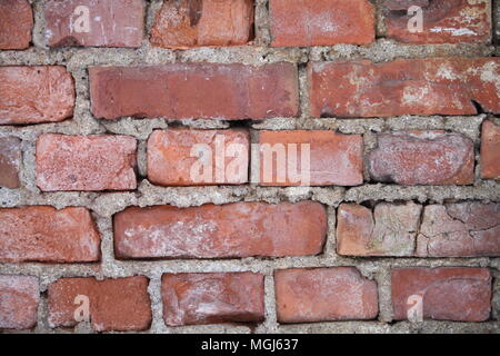 fragment of the old brickwork, the background Stock Photo