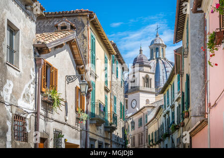 Scenic sight in Montefiascone, province of Viterbo, Lazio, central Italy. Stock Photo