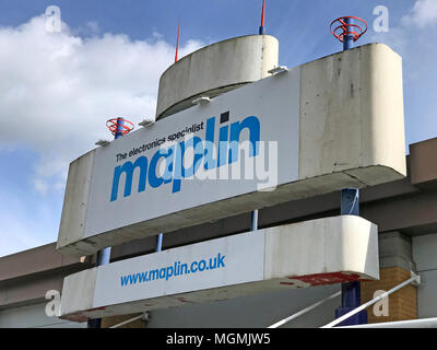 Maplins Warrington Store Closing Stock Photo