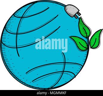 Earth Hour 60 Minute Template Stock Vector