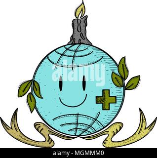 Earth Hour 60 Minute Template Stock Vector
