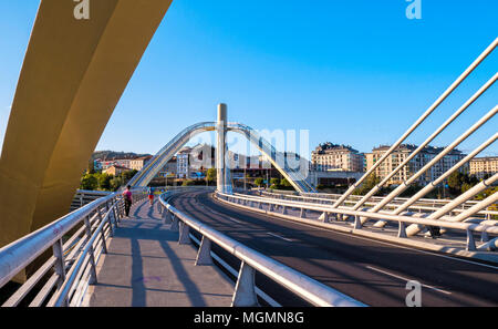 Puente del Milenio. Ourense. Galicia. España Stock Photo