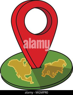 Around the world travelling by plane, airplane trip in various country, travel pin location on a global map. Flat icon modern design style vector illu Stock Vector