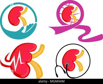 World Kidney Day Template Set Stock Vector