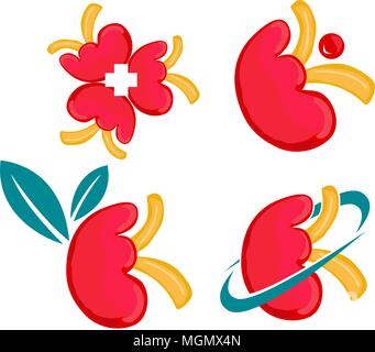 World Kidney Day Template Set Stock Vector