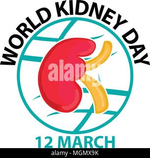 WORLD KIDNEY DAY Stock Vector