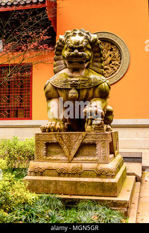 Lingyin Temple (Temple of the Soul's Retreat) complex. One of the largest Buddhist temples in China Stock Photo