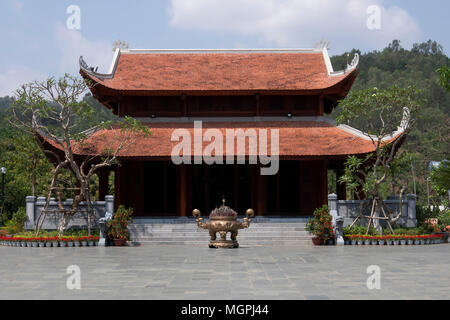 Temple near the Old French Prison and Museum at Son La, Vietnam Stock Photo