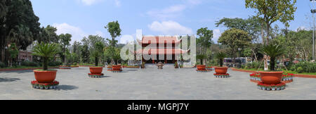 Temple near the Old French Prison and Museum at Son La, Vietnam Stock Photo