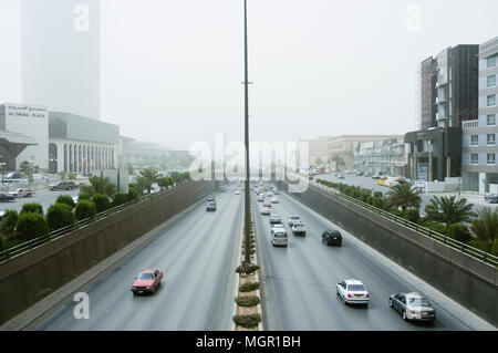 Sand Storm in Riyadh City, Saudi Arabia, 05-02-2006 Stock Photo