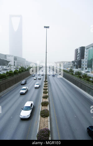 Sand Storm in Riyadh City, Saudi Arabia, 05-02-2006 Stock Photo