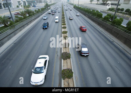 Sand Storm in Riyadh City, Saudi Arabia, 05-02-2006 Stock Photo