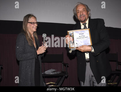 Beverly Hills, USA. 28th Apr, 2018. Hilary Helstein and Hal Linden arrives at the 13th Annual Los Angeles Jewish Film Festival LA premiere of 'The Samuel Project' at the Laemmle Music Hall on Saturday 28, 2018. Credit: The Photo Access/Alamy Live News Stock Photo