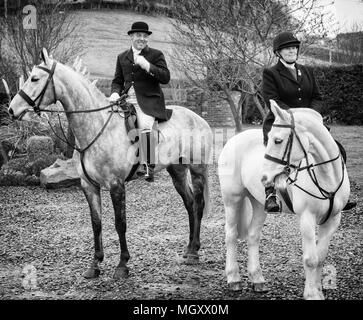 people riding horses Stock Photo