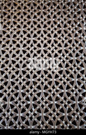 Reading/United Kingdom - June 13, 2015: An ornate grate covers a drain. Stock Photo