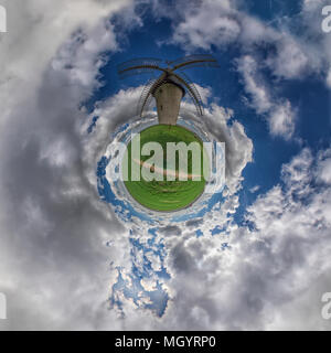 The  mill at Largny, aka moulin de Wallu Stock Photo