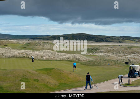 Ballyliffin golf club, Inishowen, County Donegal, Ireland, the venue for the Dubai Duty Free Irish Open , July 2018. ©George Sweeney / Alamy Stock Pho Stock Photo