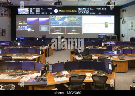 Mission Control Center at NASA Johnson Space Center in Clear Lake near ...