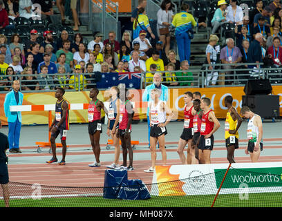 Men's 3000m Steeplechase Final-Commonwealth Games 2018 Stock Photo