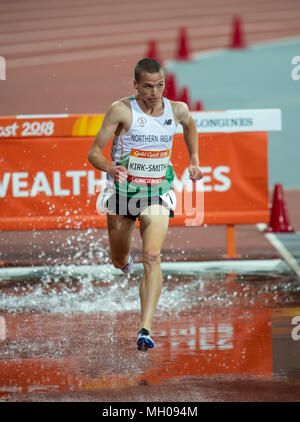 Men's 3000m Steeplechase Final-Commonwealth Games 2018 Stock Photo