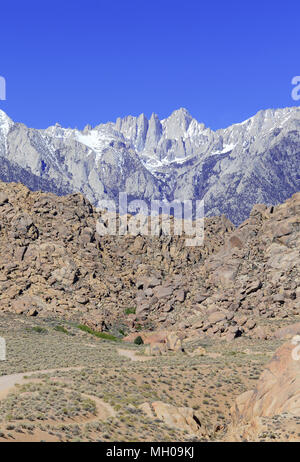 Mount Whitney, California 14er, state high point and highest peak in