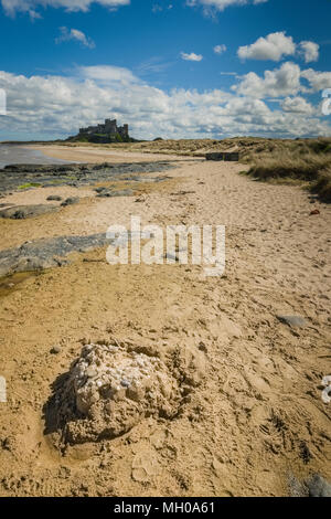 Bamburgh Beach, Northumberland, UK. Stock Photo