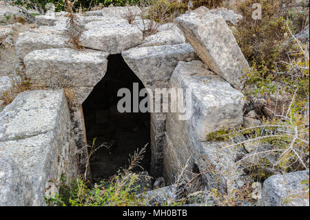 Entrance to the Royal Palace of Ugarit Stock Photo