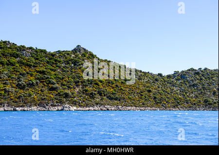 Mediterranean sea in Turkey Stock Photo