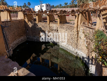 Ancient haddaj well, Tabuk province, Tayma, Saudi Arabia Stock Photo