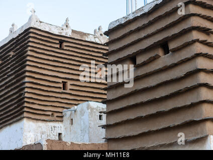 Old traditional house, Asir province, Abha, Saudi Arabia Stock Photo