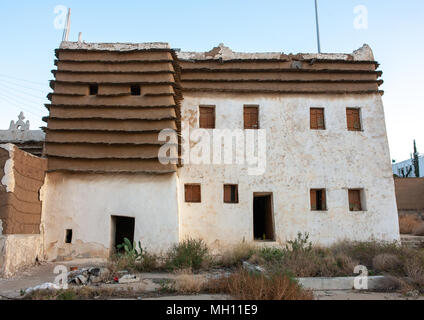 Old traditional house, Asir province, Abha, Saudi Arabia Stock Photo