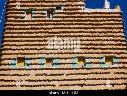 Traditional clay and silt homes in a village, Asir Province, Aseer, Saudi Arabia Stock Photo