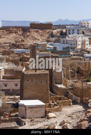 Traditional clay and silt homes in a village, Asir Province, Aseer, Saudi Arabia Stock Photo