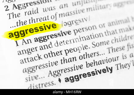 aggressive word