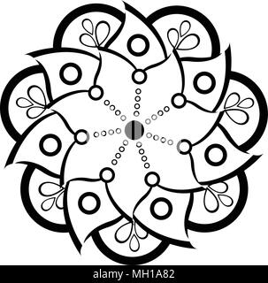 Isolated monochrome flower icon Stock Vector Image & Art - Alamy