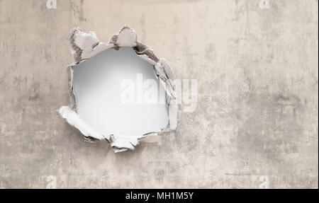 grunge yellow wall background Stock Photo