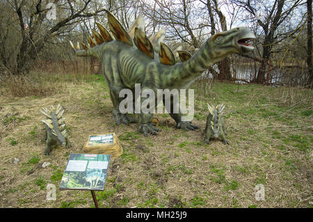 Stegosaurus in Dinosaur Park, Moscow, Russia Stock Photo - Alamy