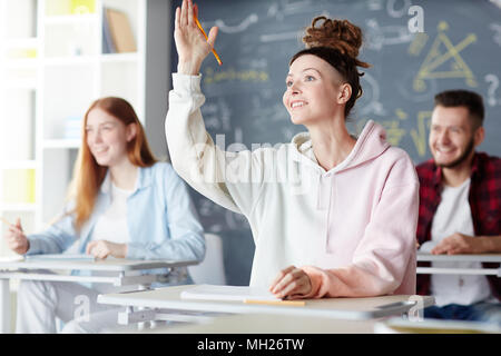 Students at lesson Stock Photo