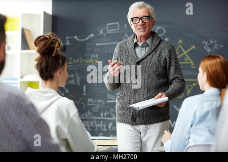 Working in college Stock Photo