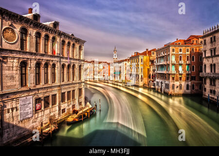 The Grand Canal and Venetian Architecture, Venice, Italy Stock Photo