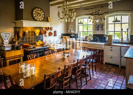 A classic kitchen display at a Nursery in Urk in the Netherlands Stock Photo