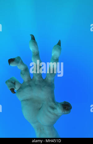Clawed sea monster hand model 3d Stock Photo