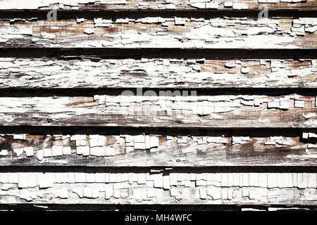 Chipped painted on wooden slates background Stock Photo