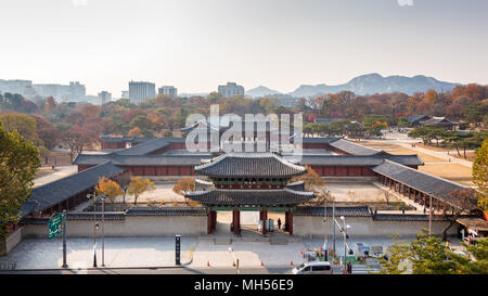 Autumn in Changgyeonggung palace in Seoul city Stock Photo