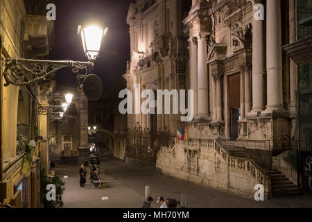 Baroque churches in Via Crociferi street, Catania, Sicily Stock Photo