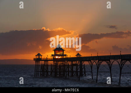 Taken from the beach at Clevedon. Stock Photo