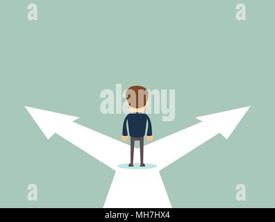 Business decision concept vector illustration. Stock Vector